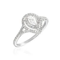 Histoire d'Or Bague Diamina Or Blanc Diamant Hot
