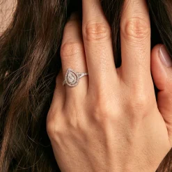 Histoire d'Or Bague Diamina Or Blanc Diamant Hot