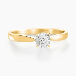 Histoire d'Or Bague Diamotion or jaune diamant