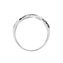 Histoire d'Or Bague Dimitria Or Blanc Saphir Et Diamant Clearance