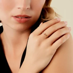 Histoire d'Or Bague Dmitrii Or Jaune Diamant Synthétique Discount