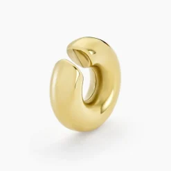 Histoire d'Or Bague D'oreille Unitaire Cheyenne Acier Jaune