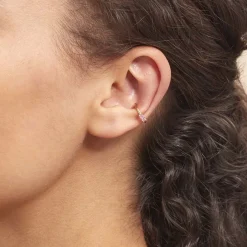 Histoire d'Or Bague D'oreille Unitaire Grishilde Plaqué Or Oxyde De Zirconium Hot