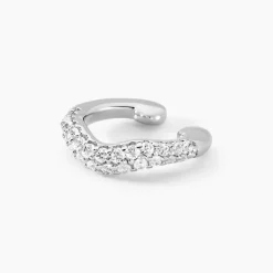 Histoire d'Or Bague D'oreille Unitaire Nandie Argent Blanc Oxyde De Zirconium Hot