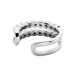 Histoire d'Or Bague D'oreille Unitaire Widar Argent Blanc Oxyde