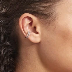 Histoire d'Or Bague D'oreille Unitaire Widar Argent Blanc Oxyde