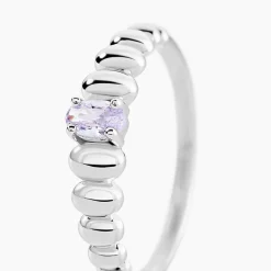Histoire d'Or Bague Dorothy Argent Blanc Oxyde De Zirconium New
