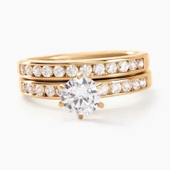 Histoire d'Or Bague Double Jeu De Zirconium plaqué or jaune oxyde Discount