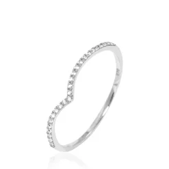 Histoire d'Or Bague Dounia Or Blanc Oxyde De Zirconium New