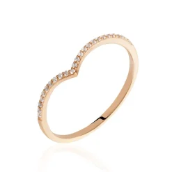 Histoire d'Or Bague Dounia Or Rose Oxyde De Zirconium Outlet
