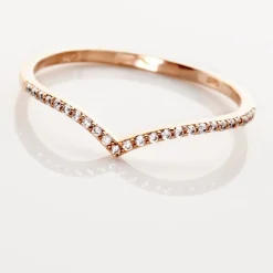 Histoire d'Or Bague Dounia Or Rose Oxyde De Zirconium Outlet