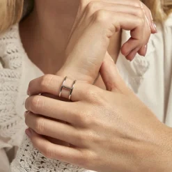 Histoire d'Or Bague Drusilla Argent Blanc New