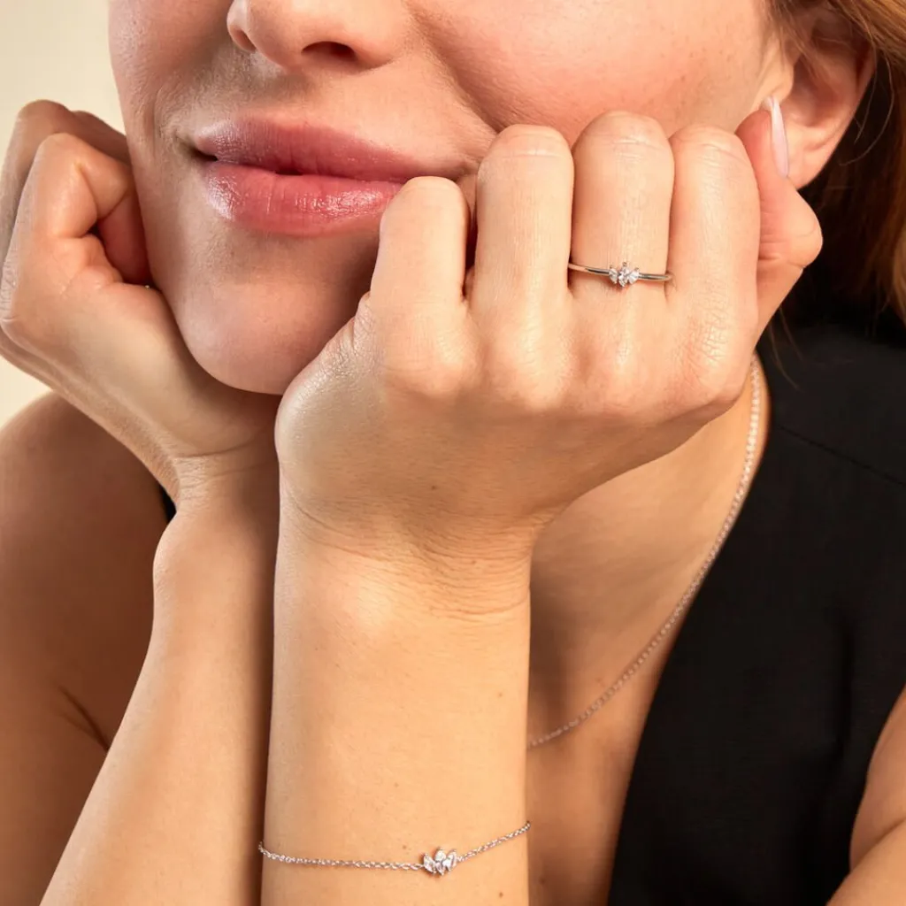 Histoire d'Or Bague Duchesse De Zirconium argent blanc oxyde New