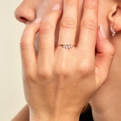 Histoire d'Or Bague Duchesse De Zirconium argent rose oxyde Clearance