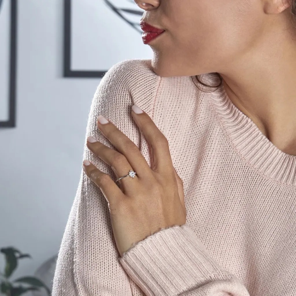 Histoire d'Or Bague Eclat Argent Blanc Oxyde De Zirconium Sale