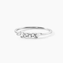 Histoire d'Or Bague Eclat D'Aurore Argent Blanc Oxyde De Zirconium Sale
