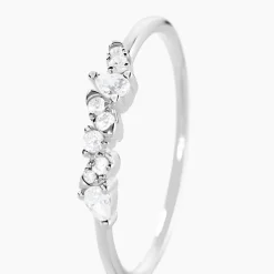Histoire d'Or Bague Eclat D'Aurore Argent Blanc Oxyde De Zirconium Sale