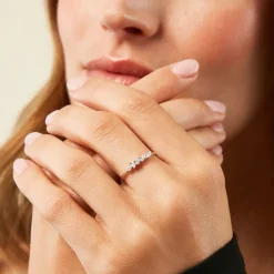 Histoire d'Or Bague Eclat D'Aurore Argent Blanc Oxyde De Zirconium Sale