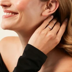 Histoire d'Or Bague Eclat D'Aurore Argent Blanc Oxyde De Zirconium Best