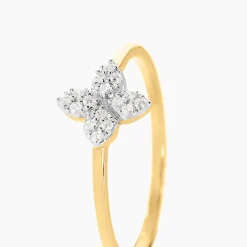 Histoire d'Or Bague Eclosion Precieuse Or Jaune Oxyde De Zirconium Discount