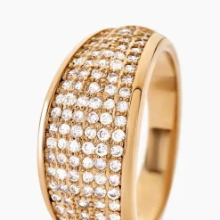 Histoire d'Or Bague Edenne Plaqué Or Jaune Oxyde De Zirconium Hot