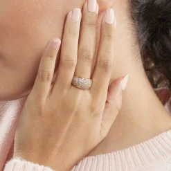 Histoire d'Or Bague Edenne Plaqué Or Jaune Oxyde De Zirconium Hot