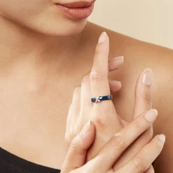 Histoire d'Or Bague Edwin Argent Blanc Céramique Oxyde Hot