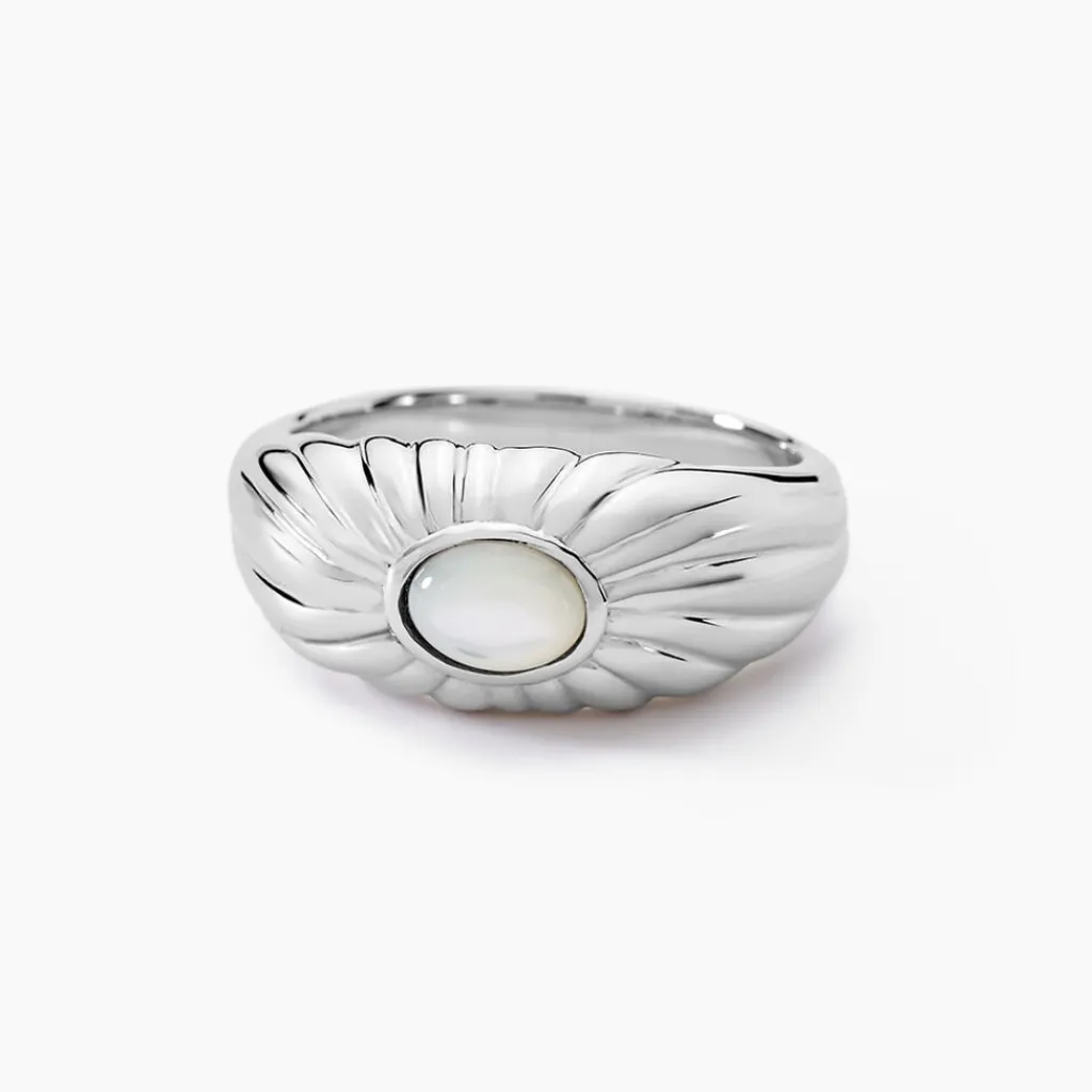 Histoire d'Or Bague Egerie Argent Blanc Nacre Outlet