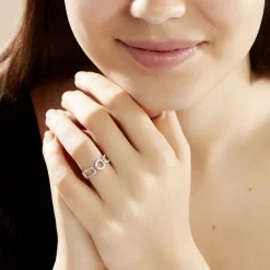 Histoire d'Or Bague Ela Argent Blanc Oxyde De Zirconium Sale