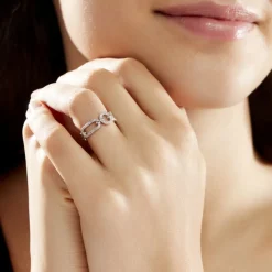 Histoire d'Or Bague Ela Argent Blanc Oxyde De Zirconium Sale