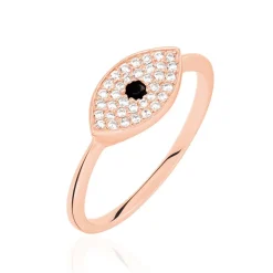 Histoire d'Or Bague Eldia Argent Rose Oxyde De Zirconium