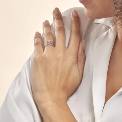 Histoire d'Or Bague Eleonore or blanc diamant Sale