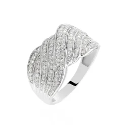 Histoire d'Or Bague Elfidia Or Blanc Diamant Best