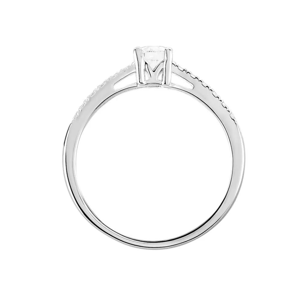 Histoire d'Or Bague Eliisa Or Blanc Diamant New