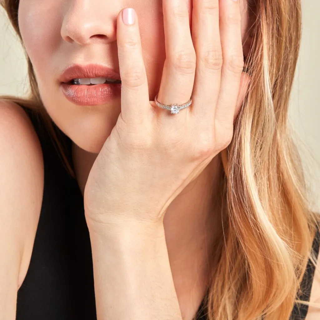 Histoire d'Or Bague Eliisa Or Blanc Diamant New