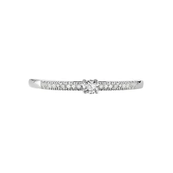 Histoire d'Or Bague Eliisa Or Blanc Diamant New