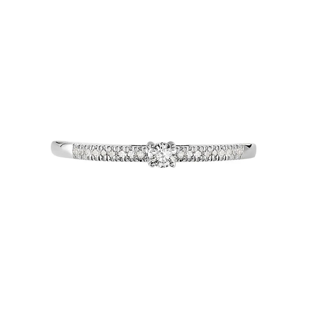 Histoire d'Or Bague Eliisa Or Blanc Diamant New