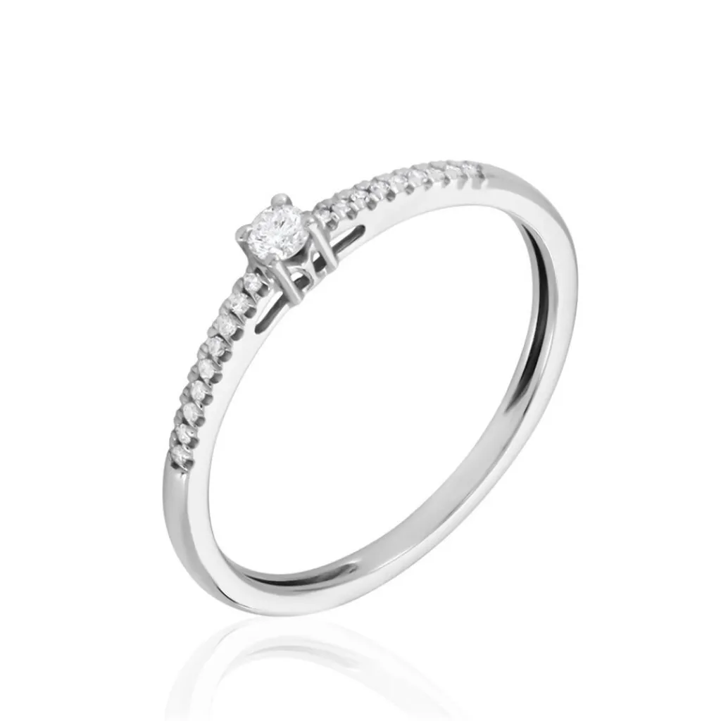 Histoire d'Or Bague Eliisa Or Blanc Diamant New