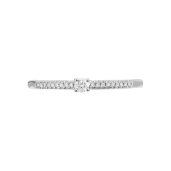 Histoire d'Or Bague Eliisa Or Blanc Diamant New
