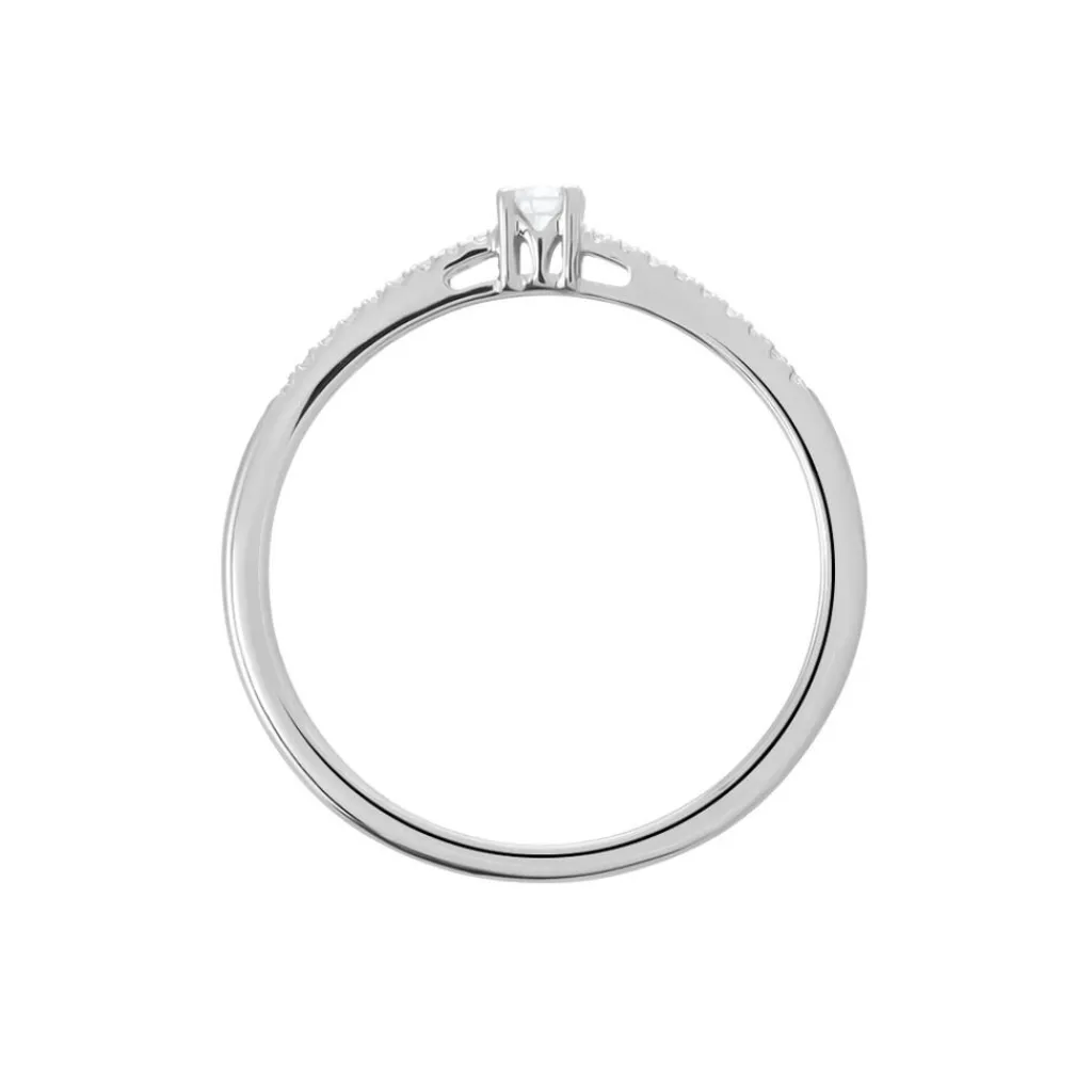 Histoire d'Or Bague Eliisa Or Blanc Diamant New