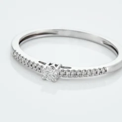 Histoire d'Or Bague Eliisa Or Blanc Diamant New
