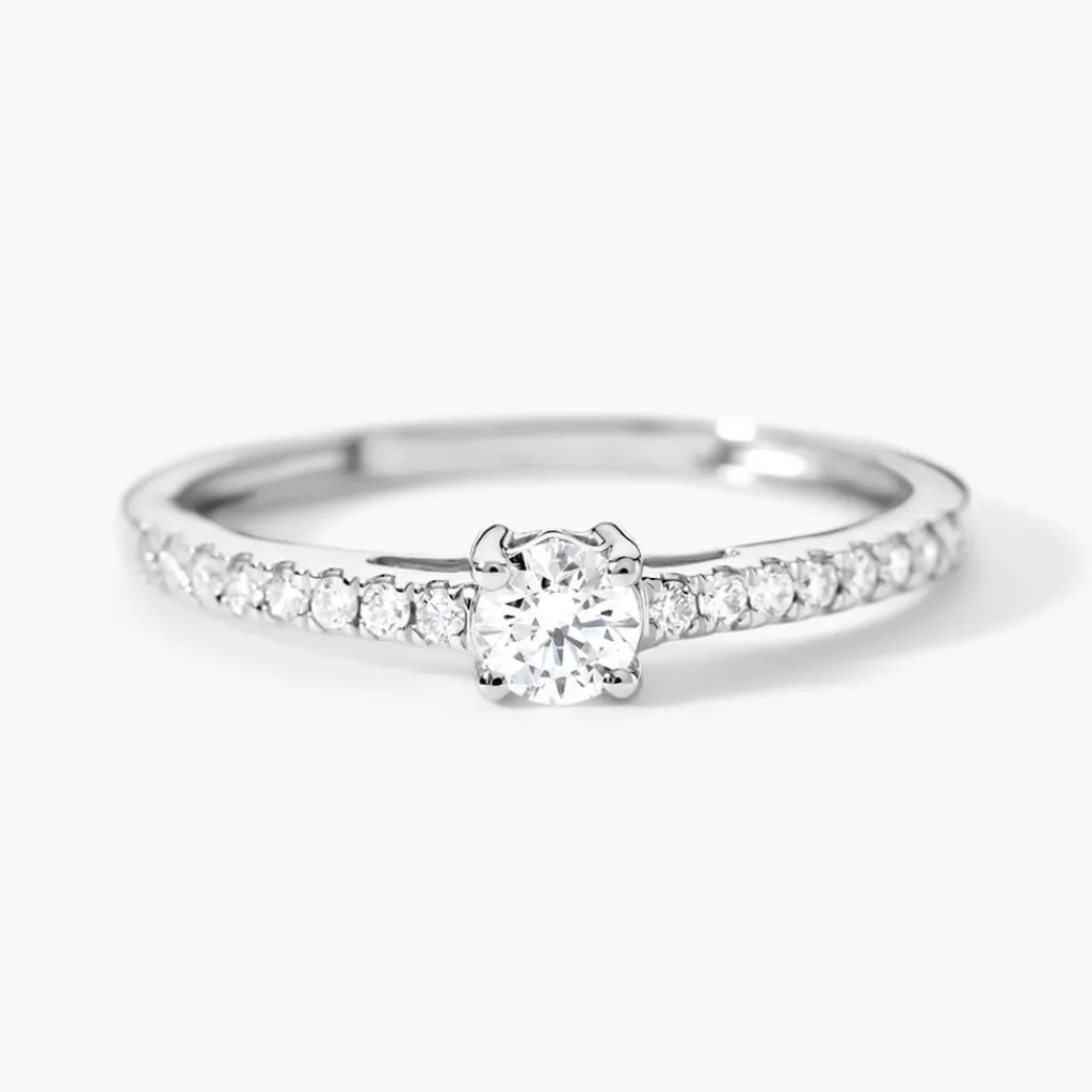 Histoire d'Or Bague Eliisa Platine Blanc Diamant Best