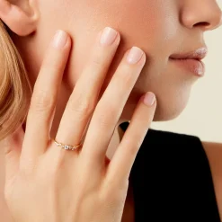 Histoire d'Or Bague Elkan Or Jaune Diamant Synthétique Clearance