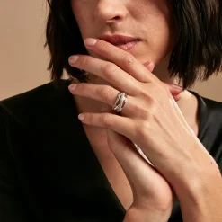 Histoire d'Or Bague Elodea or blanc diamant