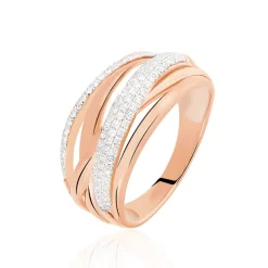 Histoire d'Or Bague Elodea or rose diamant