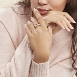 Histoire d'Or Bague Elodea or rose diamant