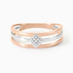 Histoire d'Or Bague Elsa Or Bicolore Diamant