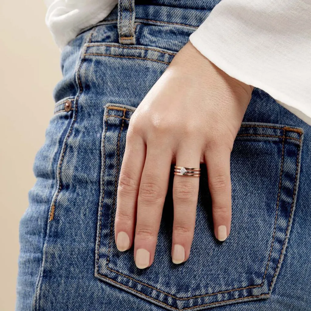 Histoire d'Or Bague Elsa Or Bicolore Diamant