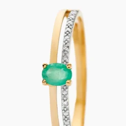 Histoire d'Or Bague Emeald Is The New Black Or Jaune Emeraude Diamant Outlet