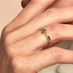 Histoire d'Or Bague Emeald Is The New Black Or Jaune Emeraude Diamant Outlet